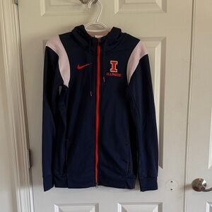Nike Therma-Fit Illinois Navy Blue Zip-Up Jacket XS